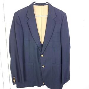 Le Tigre Blazer Mens 42 Professional Navy Gold Buttons Old Money Preppy Office